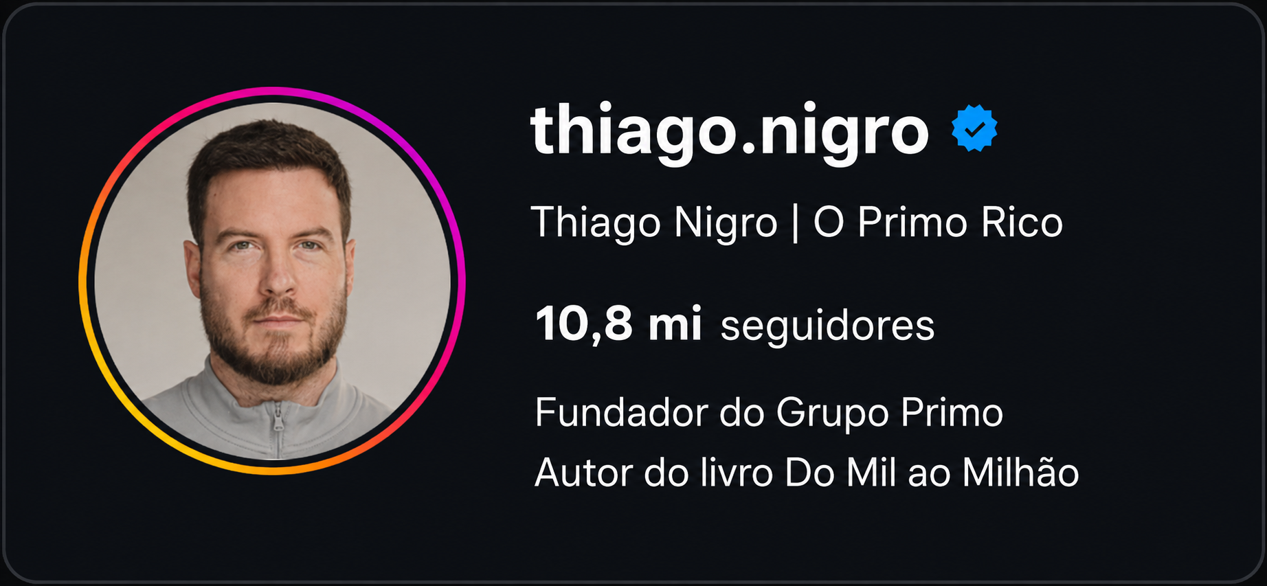 Thiago Nigro - O Primo Rico